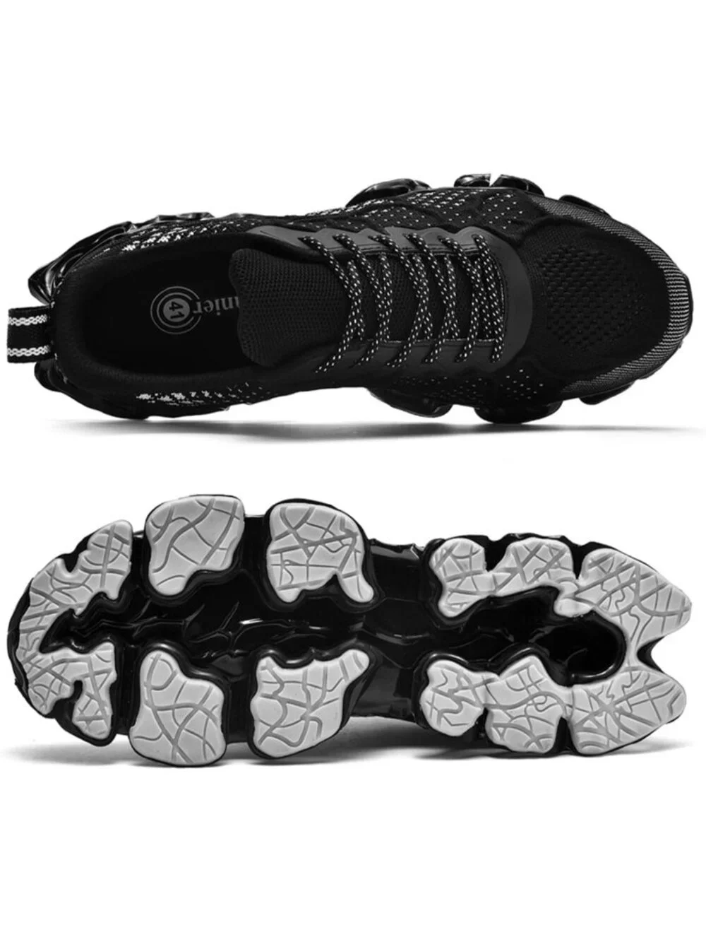 🆕Men's Black Slip on Loafers Walking Tennis Shoes Running Blade Sneakers